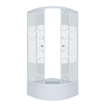 Душевой уголок Triton Стандарт 100x100 В стекло — узоры в Белой Калитве