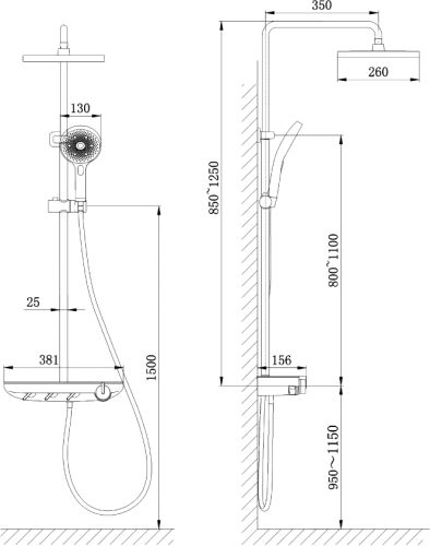 Комплект Акриловая ванна STWORKI Эстерсунд ES18075 без опоры 180x75 см + Ножки + Стойка Драммен в Белой Калитве