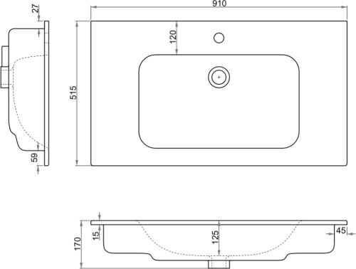 Раковина STWORKI 91 42091-KL в Белой Калитве