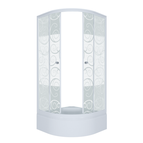 Душевой уголок Triton Стандарт 100x100 В стекло — узоры в Белой Калитве